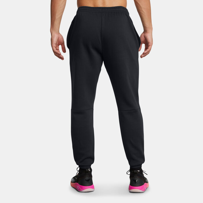 Under Armour Men's Project Rock Icon Fleece Training Pants Black Under Armour Men's Project Rock Icon Fleece Training Pants Black image number 1