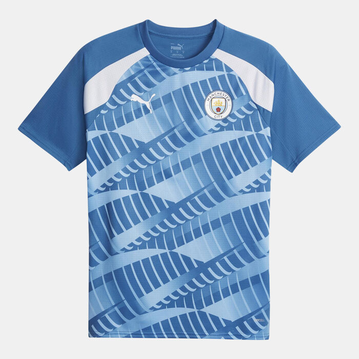 PUMA Men's Manchester City Pre-Match Home Jersey - 2023/24 Blue PUMA Men's Manchester City Pre-Match Home Jersey - 2023/24 Blue image number 0