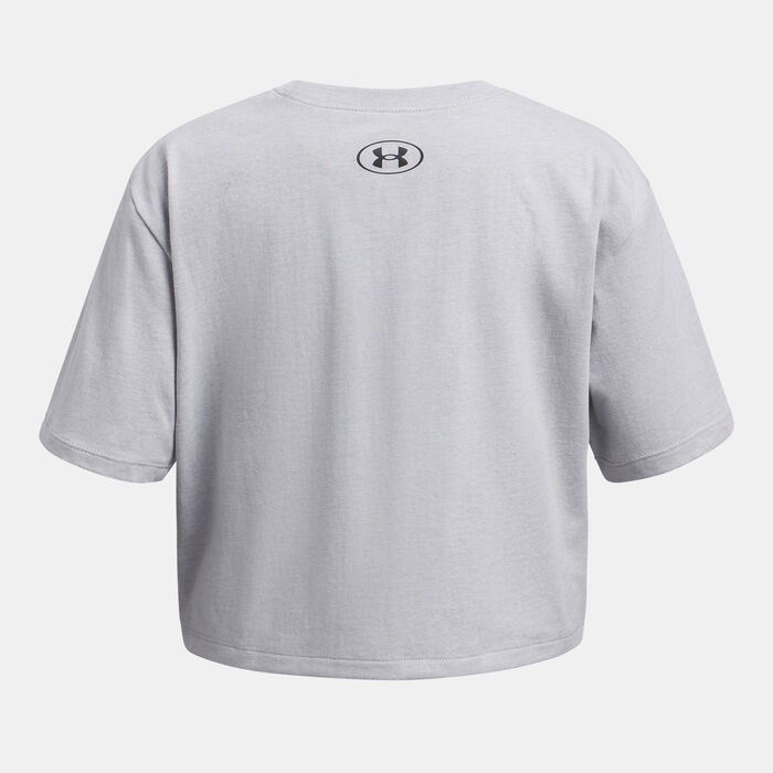 Under Armour Kids' Rival T-Shirt Grey image number 1