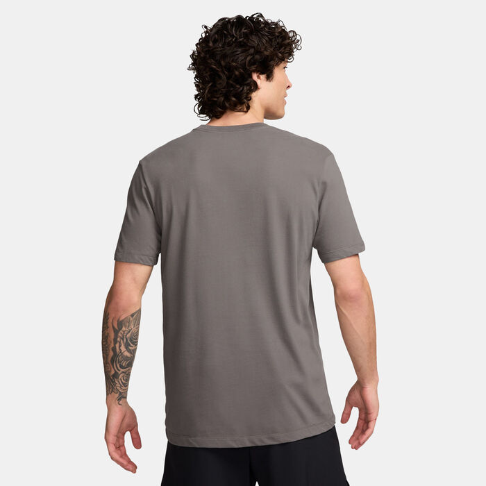 Nike Men's Dri-FIT Training T-Shirt Brown image number 1