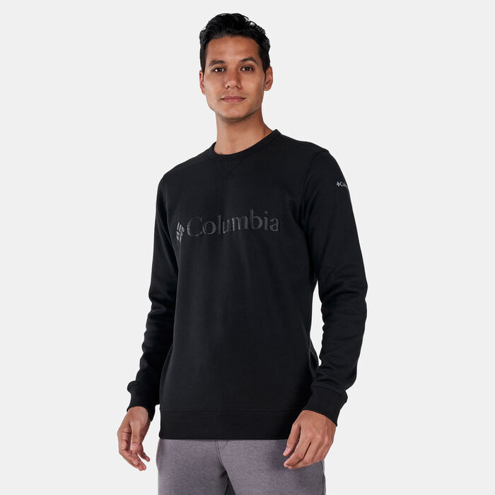 Columbia Men's Columbia™ Logo Fleece Crew Sweatshirt Black Columbia Men's Columbia™ Logo Fleece Crew Sweatshirt Black image number 0