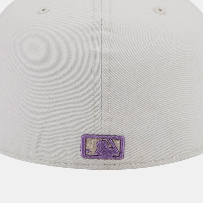 New Era Men's League Essentials 59FIFTY Los Angeles Dodgers Cap Beige New Era Men's League Essentials 59FIFTY Los Angeles Dodgers Cap Beige image number 1