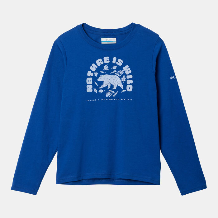 Columbia Kids' Dobson Pass Graphic T-Shirt Blue image number 0