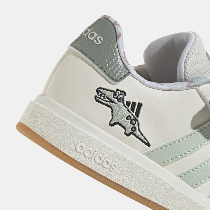 adidas Kids' Dino Grand Court 2.0 Shoes White adidas Kids' Dino Grand Court 2.0 Shoes White image number 4