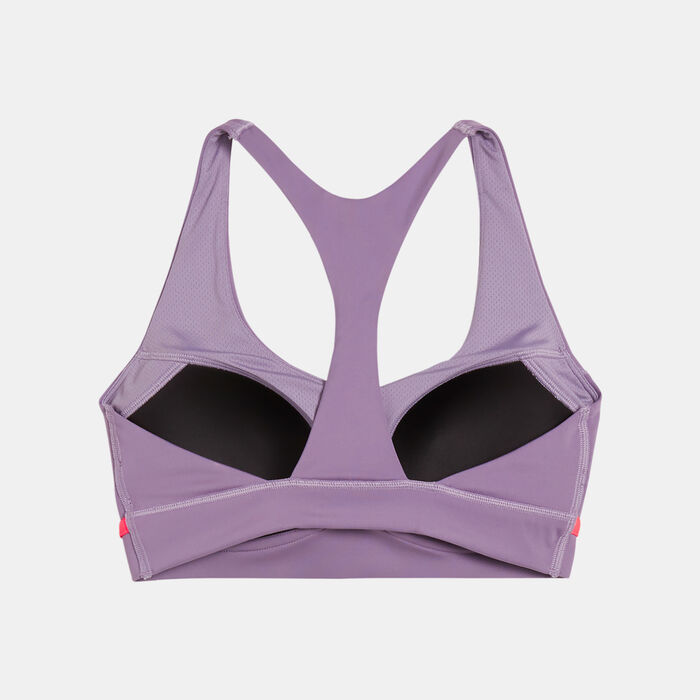 PUMA Women's 4KEEPS CLOUDSPUN Medium-Support Training Sports Bra Purple PUMA Women's 4KEEPS CLOUDSPUN Medium-Support Training Sports Bra Purple image number 1