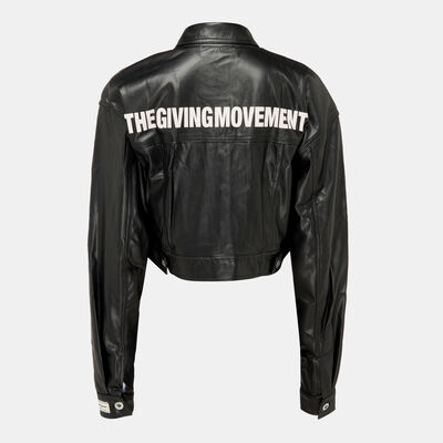 The Giving Movement Women's Cropped Jacket Black