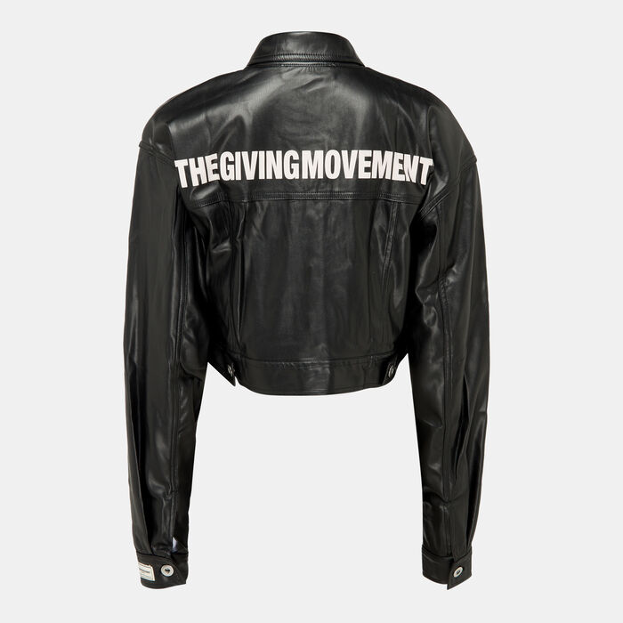The Giving Movement Women's Cropped Jacket Black The Giving Movement Women's Cropped Jacket Black image number 1
