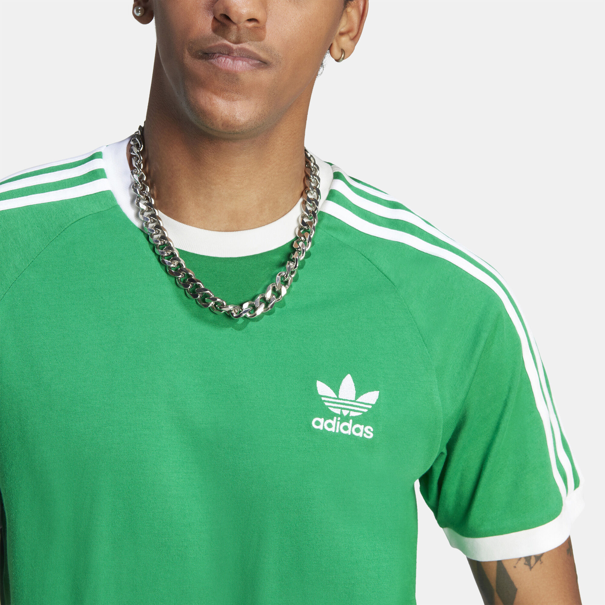 Adidas green shirt discount