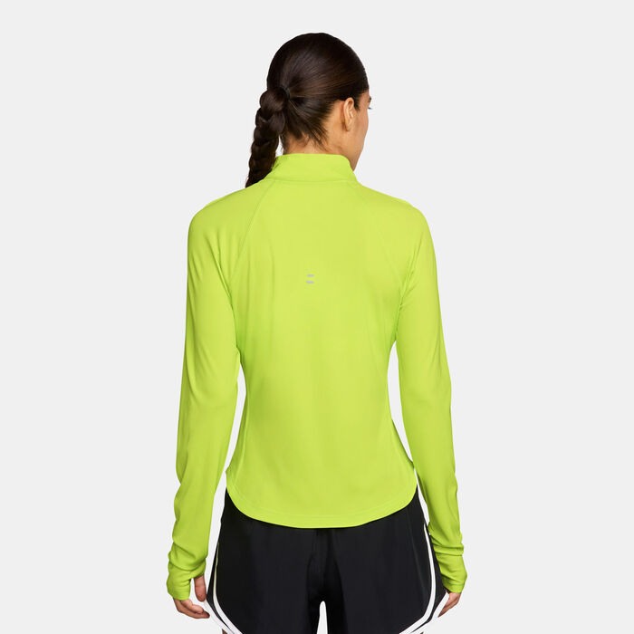 Nike Women's Tempo Dri-FIT 1/4-Zip Running Top Green Nike Women's Tempo Dri-FIT 1/4-Zip Running Top Green image number 1