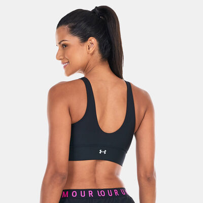 Under Armour Women's Infinity Mid Pintuck Medium-Support Training Sports Bra Black Under Armour Women's Infinity Mid Pintuck Medium-Support Training Sports Bra Black
