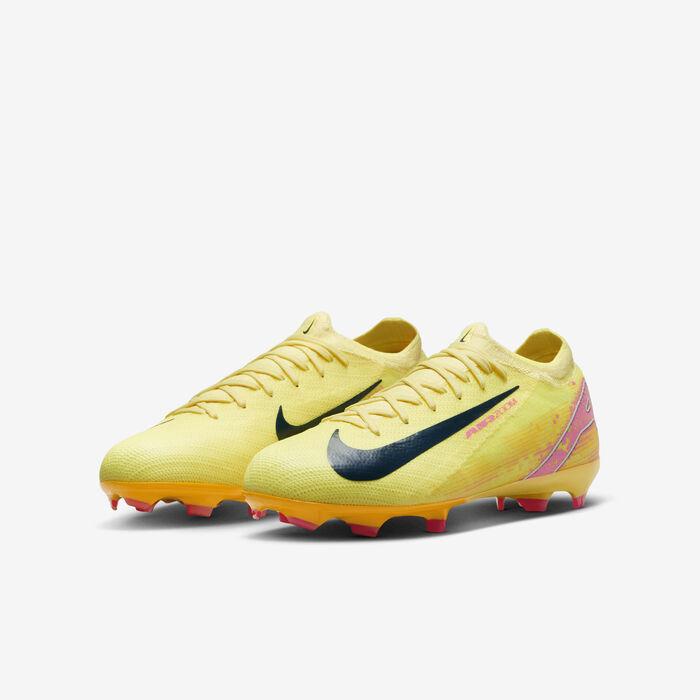 Nike Kids' Mercurial Vapor 16 Pro 'Kylian Mbappé' FG Football Shoes yellow Nike Kids' Mercurial Vapor 16 Pro 'Kylian Mbappé' FG Football Shoes yellow image number 4