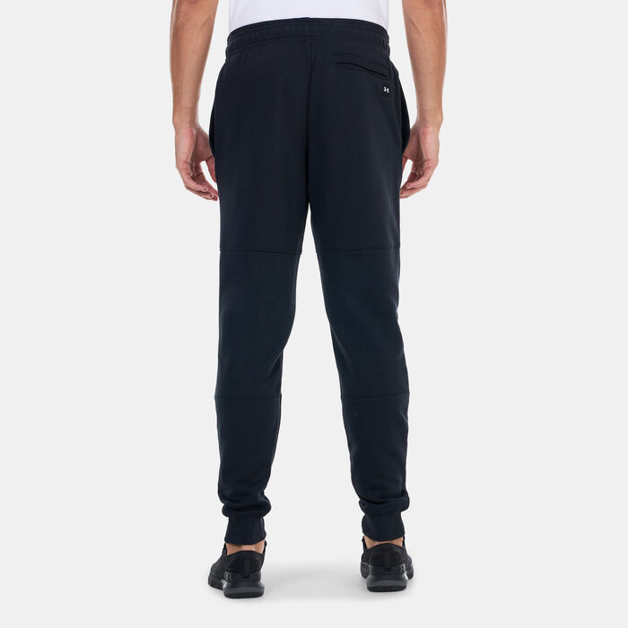 Under Armour Men's Project Rock Rival Fleece Joggers Black Under Armour Men's Project Rock Rival Fleece Joggers Black image number 1