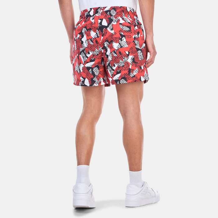 New Era Men's NBA Chicago Bulls All Over Print Shorts Red New Era Men's NBA Chicago Bulls All Over Print Shorts Red image number 1