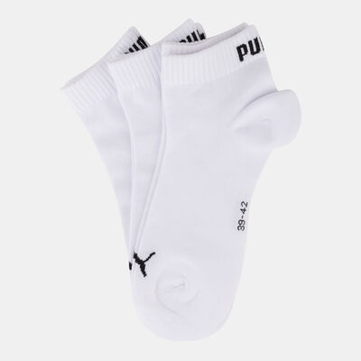 PUMA Plain Quarter Socks (3 Pairs) White PUMA Plain Quarter Socks (3 Pairs) White