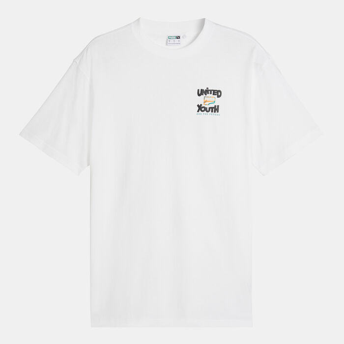 PUMA Men's DOWNTOWN Graphic T-Shirt White PUMA Men's DOWNTOWN Graphic T-Shirt White image number 0