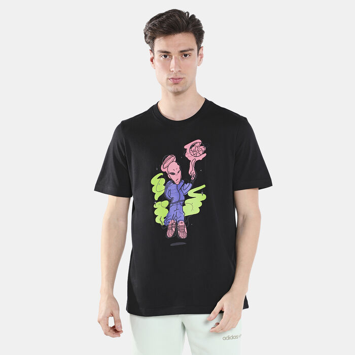 adidas Originals Men's Graphics Stoked Alien T-Shirt adidas Originals Men's Graphics Stoked Alien T-Shirt image number 0