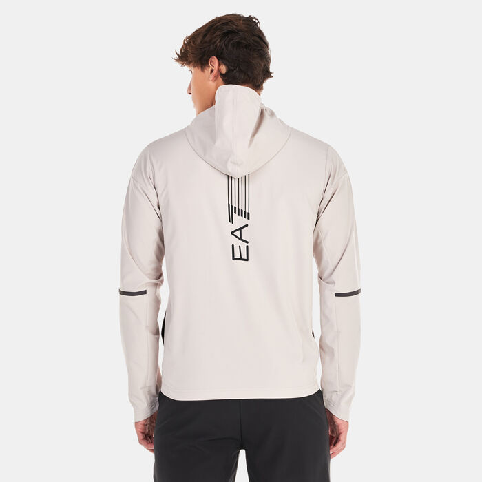 EA7 Emporio Armani Men's Ventus7 Graphic Hoodie Silver image number 1