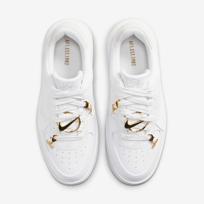Nike Women's Air Force 1 Low PLT.AF.ORM Shoes White Nike Women's Air Force 1 Low PLT.AF.ORM Shoes White image number 3