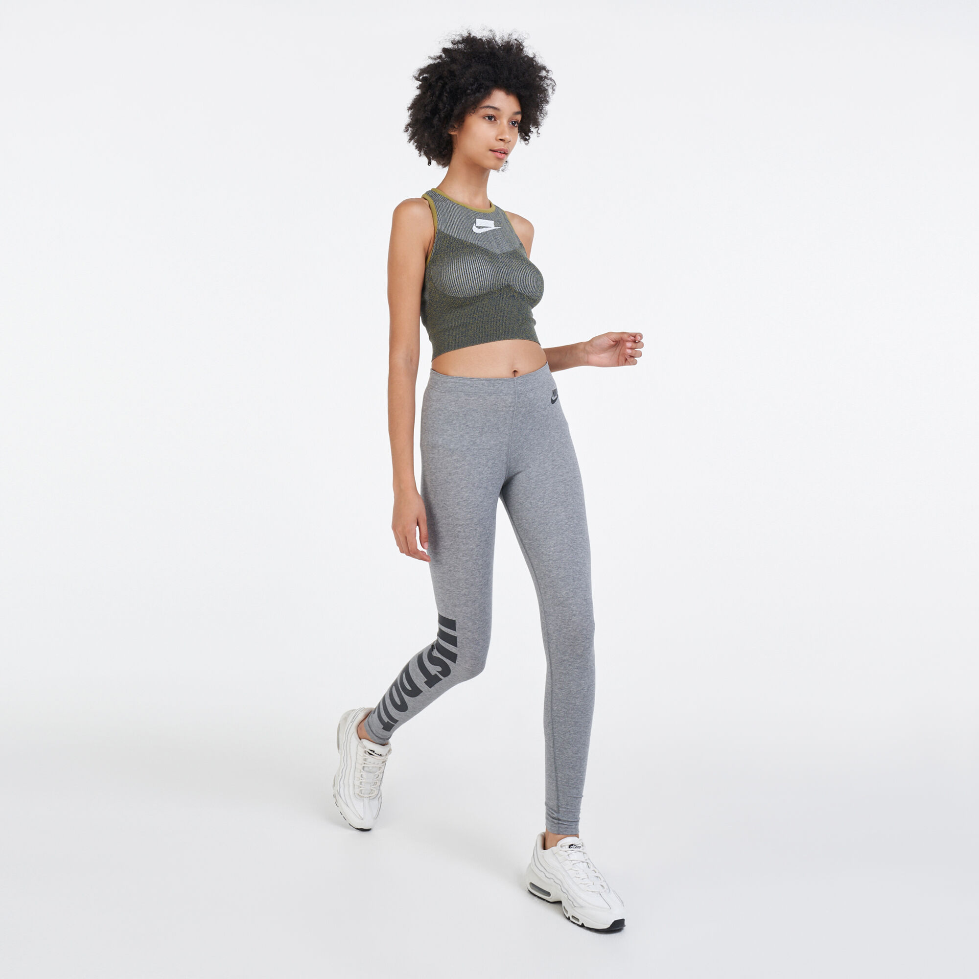 Buy Nike Women s Leg A See Just Do It Leggings Grey in KSA SSS