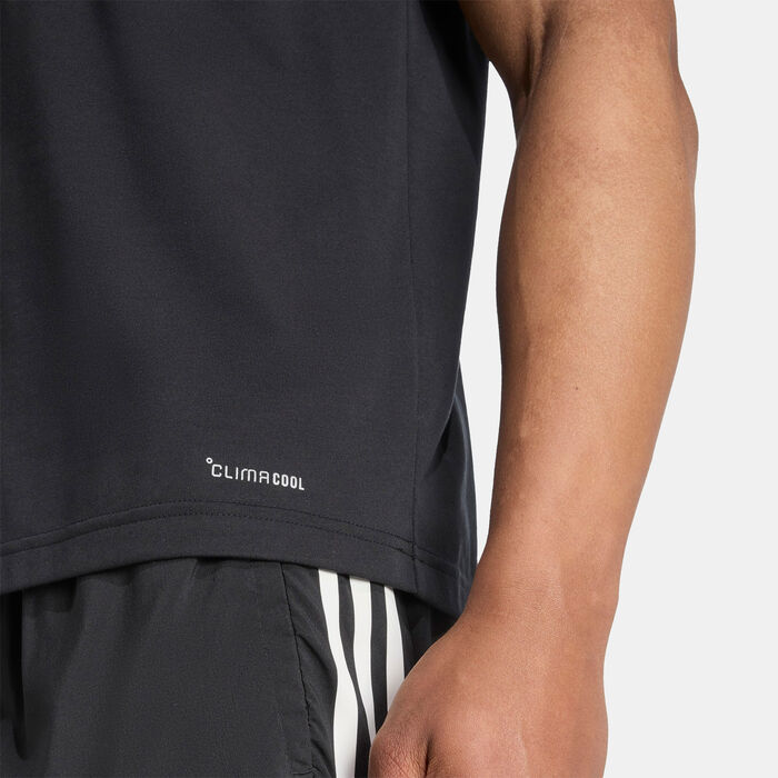 adidas Men's Follow The Line Running T-Shirt Black adidas Men's Follow The Line Running T-Shirt Black image number 4