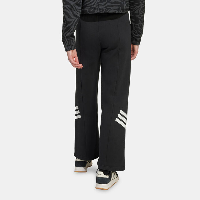 adidas Kids' Future Icons Wide Leg Open Hem Pants Black adidas Kids' Future Icons Wide Leg Open Hem Pants Black image number 1