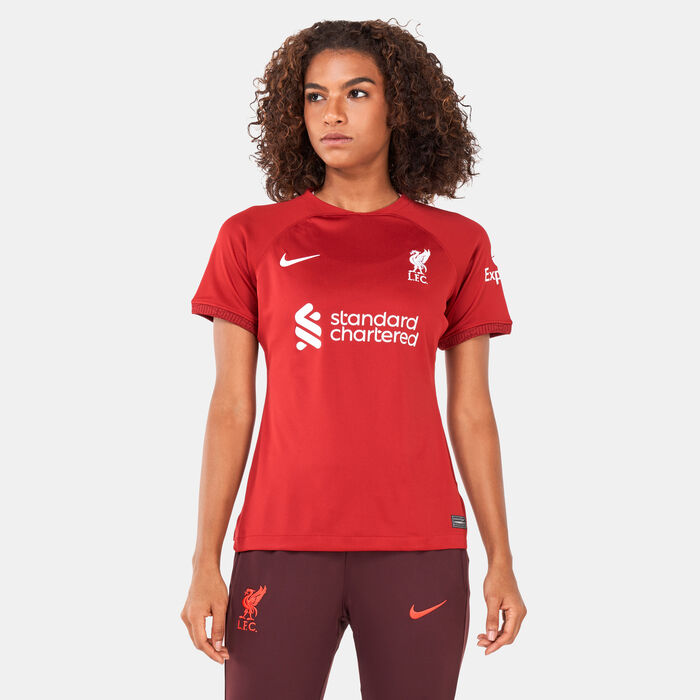 Nike Women's Liverpool F.C. Dri-FIT Stadium Home Football Jersey - 2022/23 Maroon Nike Women's Liverpool F.C. Dri-FIT Stadium Home Football Jersey - 2022/23 Maroon image number 0