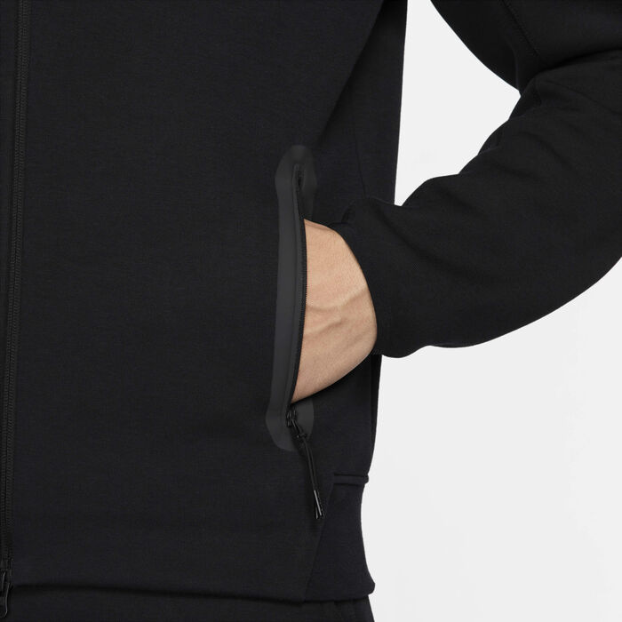 Nike Men's F.C. Barcelona Tech Fleece Windrunner Football Full-Zip Hoodie Black Nike Men's F.C. Barcelona Tech Fleece Windrunner Football Full-Zip Hoodie Black image number 8