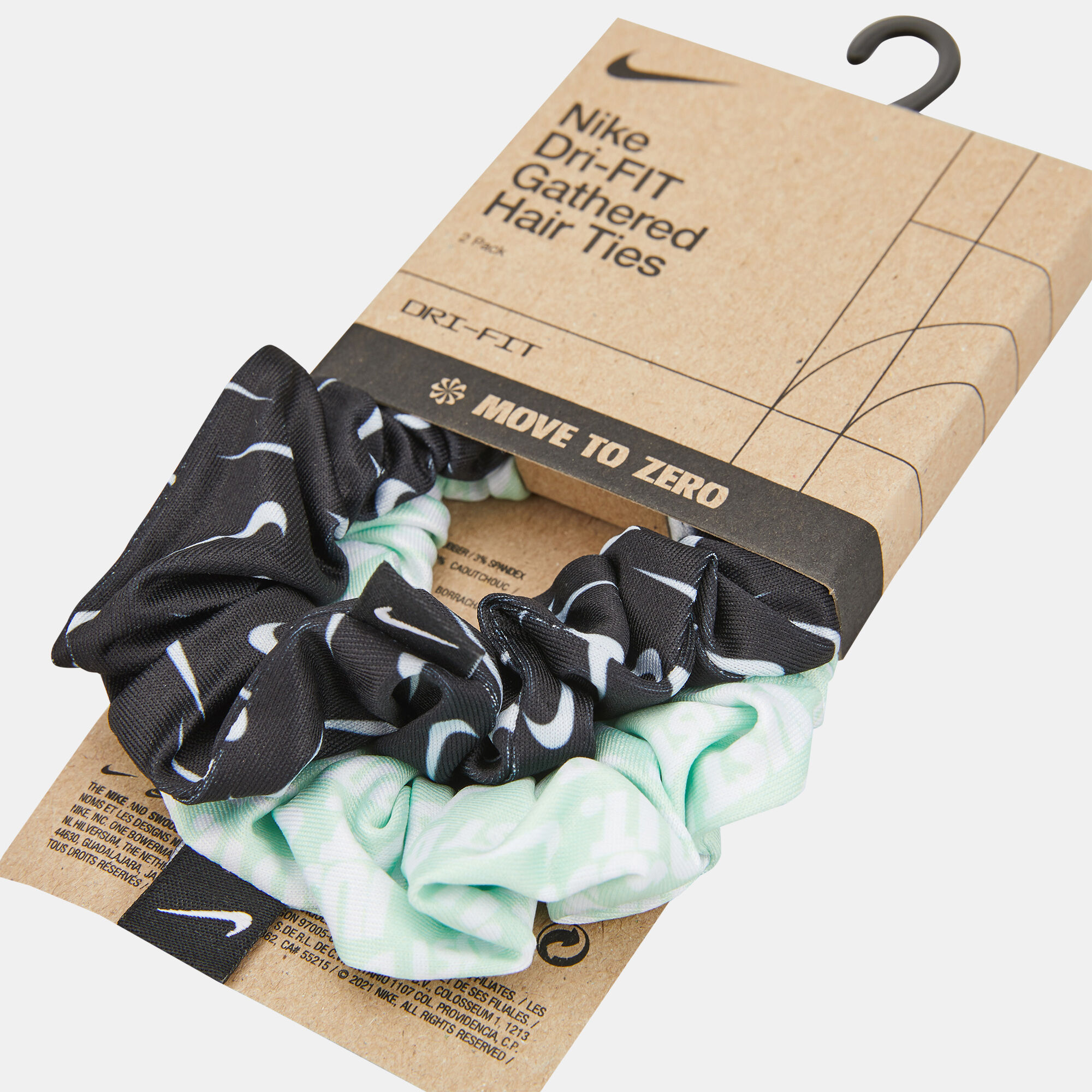 Women s 2.0 Gathered Hair Ties 2 Pieces Grey Nike in KSA SSS