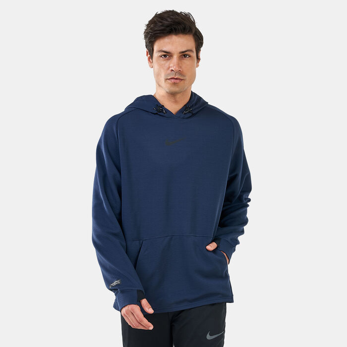 Nike Men's Pro Fleece Pullover Hoodie Blue Nike Men's Pro Fleece Pullover Hoodie Blue image number 0