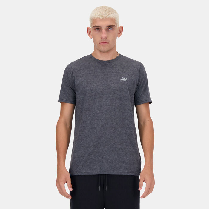 New Balance Men's Sport Essentials Heathertech Running T-Shirt Green New Balance Men's Sport Essentials Heathertech Running T-Shirt Green image number 0