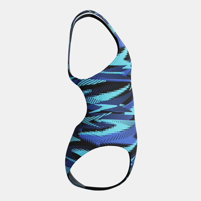Speedo Kids' HyperBoom Medalist One-Piece Swimsuit Blue Speedo Kids' HyperBoom Medalist One-Piece Swimsuit Blue image number 2