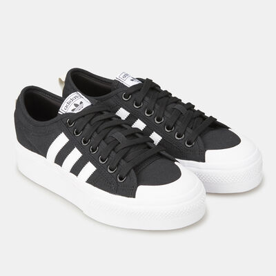 adidas Originals Women's Nizza Platform Shoe Black