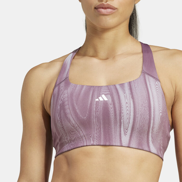 adidas Women's Powerimpact Medium-Support Training Bra Grey image number 3