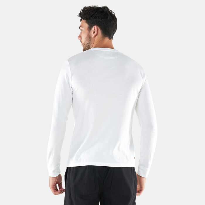 Timberland Men's Dunstan River Long Sleeve T-Shirt White image number 1