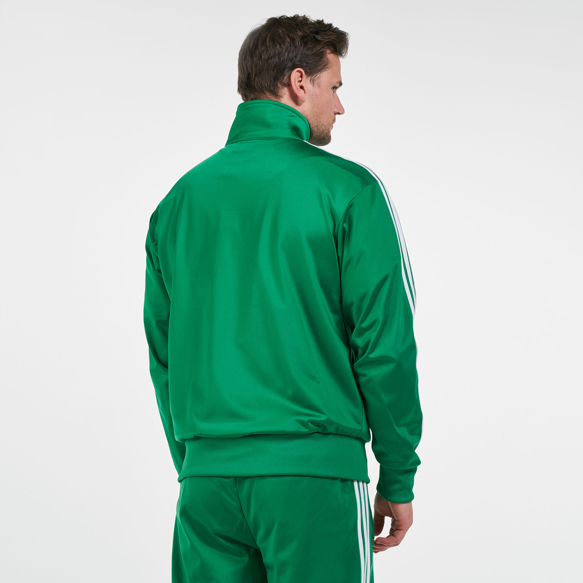 Adidas firebird best sale track jacket green