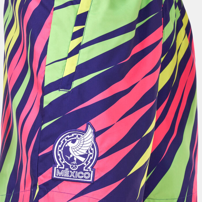 adidas Men's Mexico Icon Goalkeeper Shorts Purple image number 3