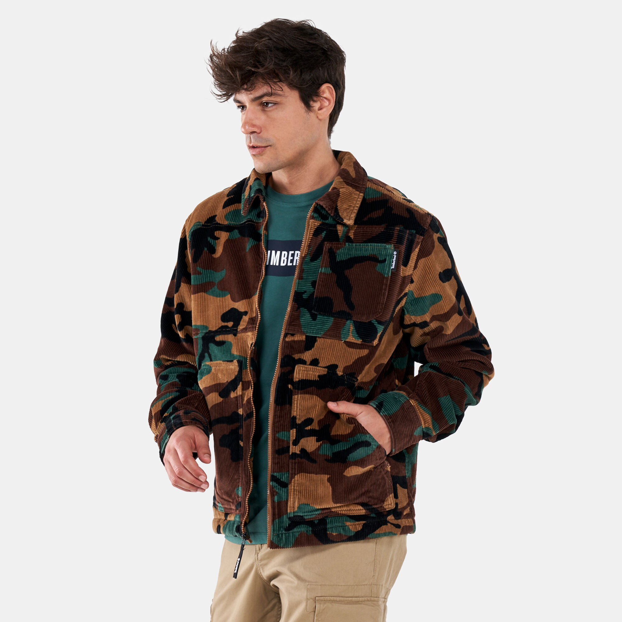 Timberland men's yc camo corduroy chore jacket Clearance