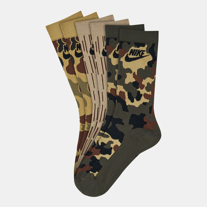 Nike Men's Everyday Essential Crew Socks (3 Pack) Green Nike Men's Everyday Essential Crew Socks (3 Pack) Green image number 0