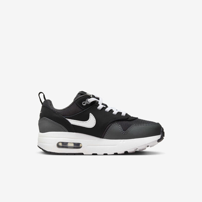 Nike Kids' Air Max 1 EasyOn Shoes Black Nike Kids' Air Max 1 EasyOn Shoes Black image number 2