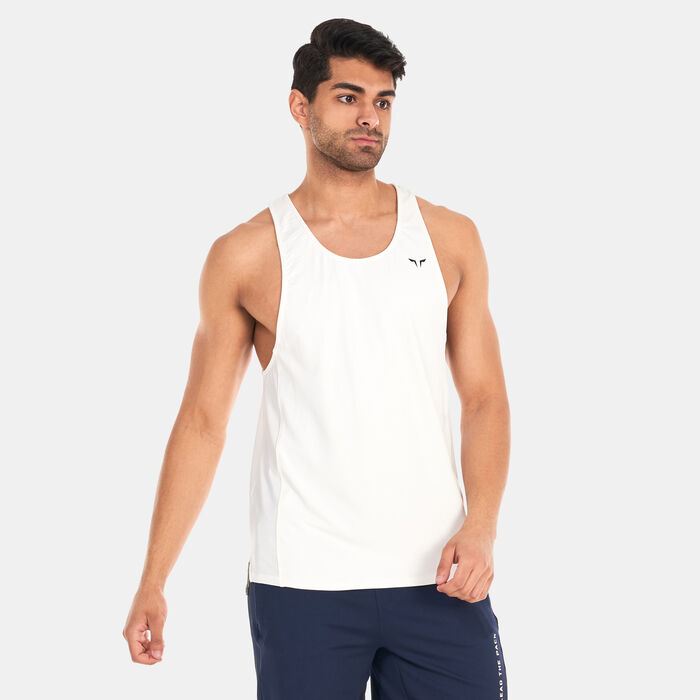 SQUATWOLF Men's Core AeroTech Tank Top White SQUATWOLF Men's Core AeroTech Tank Top White image number 0
