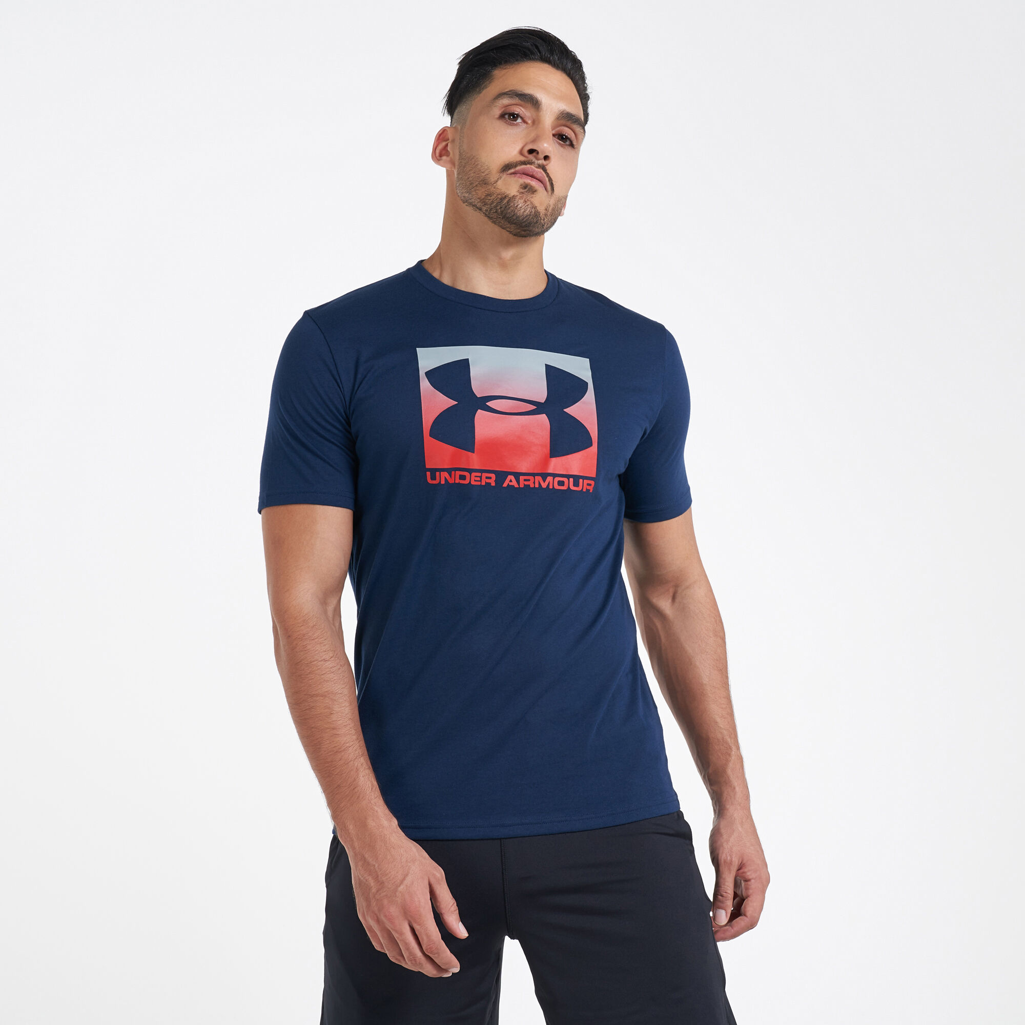 Buy Under Armour Boxed Sportstyle T Shirt Blue in KSA SSS