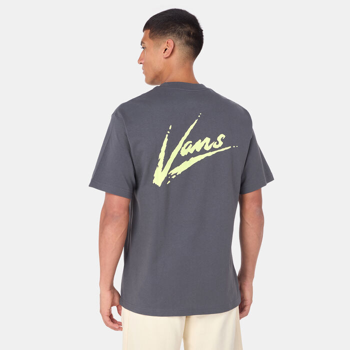 Vans Men's Brush Script T-Shirt yellow image number 1
