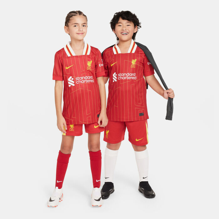 Nike Kids' Liverpool F.C. Dri-FIT Stadium Home Football Jersey Red Nike Kids' Liverpool F.C. Dri-FIT Stadium Home Football Jersey Red image number 2