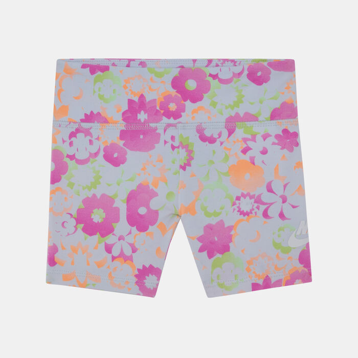 Nike Kids' Flow Printed Bike Shorts Pink Nike Kids' Flow Printed Bike Shorts Pink image number 0