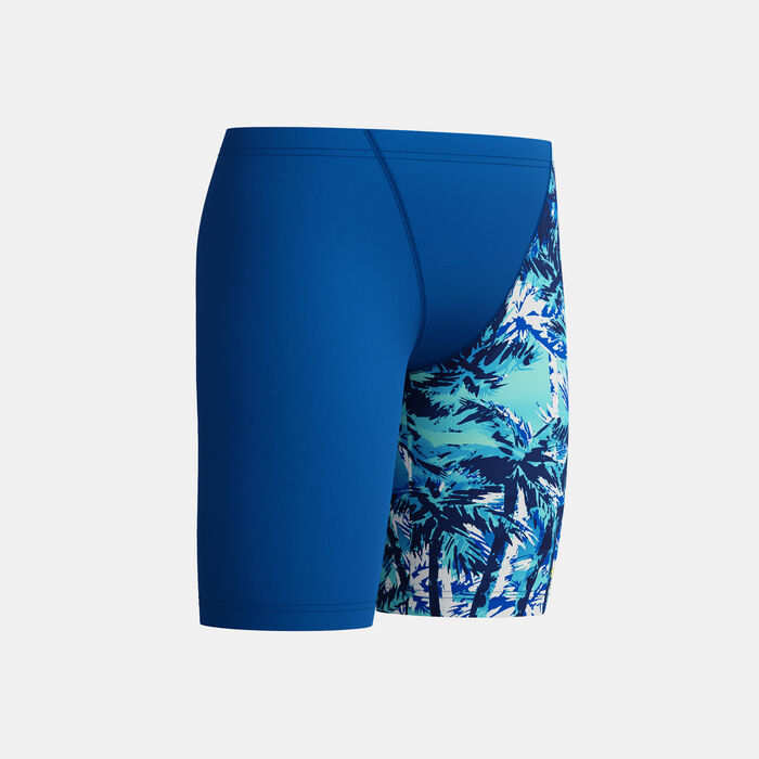 Speedo Kids' Digital Allover V-Cut Swimming Jammers Blue image number 3