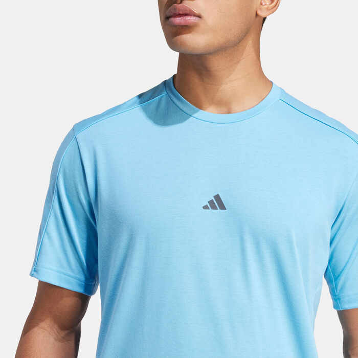 adidas Men's Yoga T-Shirt Blue image number 6