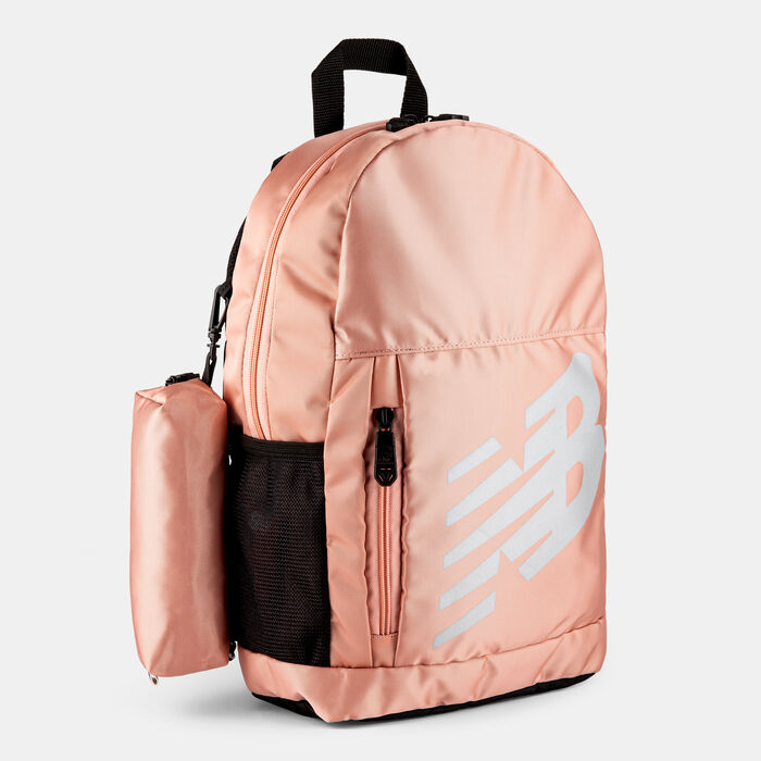 New Balance Kids' Logo Backpack with Pencil Case Pink image number 2