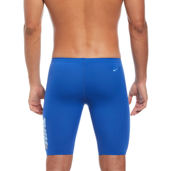 Nike Swim Men's HydraStrong Multi Graphic Swim Jammer Blue Nike Swim Men's HydraStrong Multi Graphic Swim Jammer Blue image number 1
