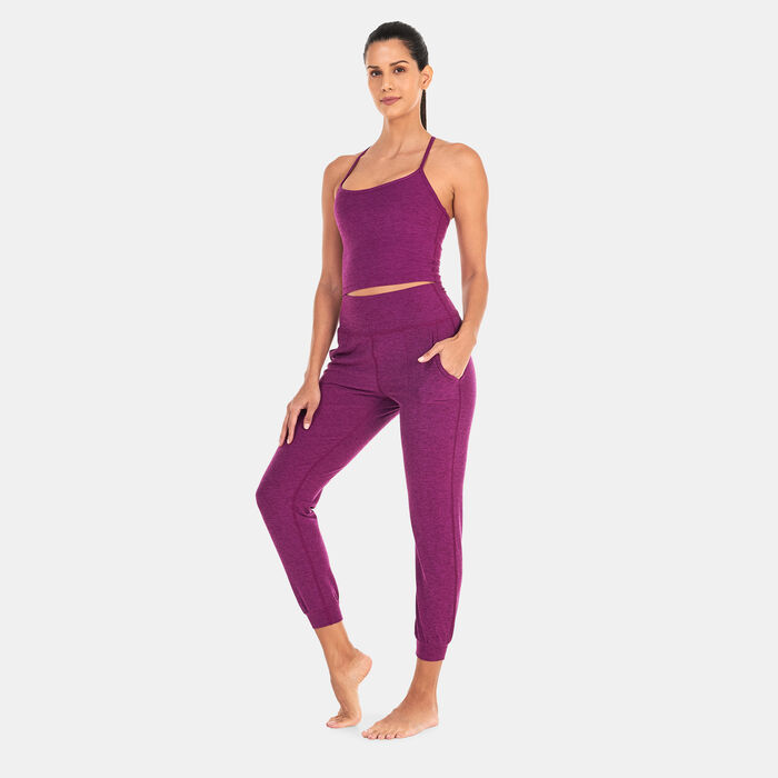BEYOND YOGA Women's Spacedye Midi Joggers Purple BEYOND YOGA Women's Spacedye Midi Joggers Purple image number 2