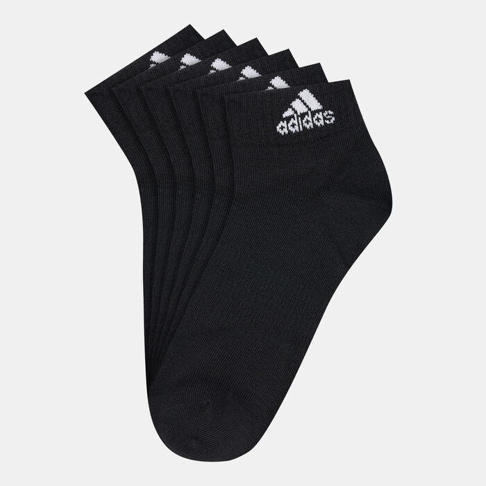 adidas Thin and Light Ankle Socks (3 Pack) Black adidas Thin and Light Ankle Socks (3 Pack) Black image number 0